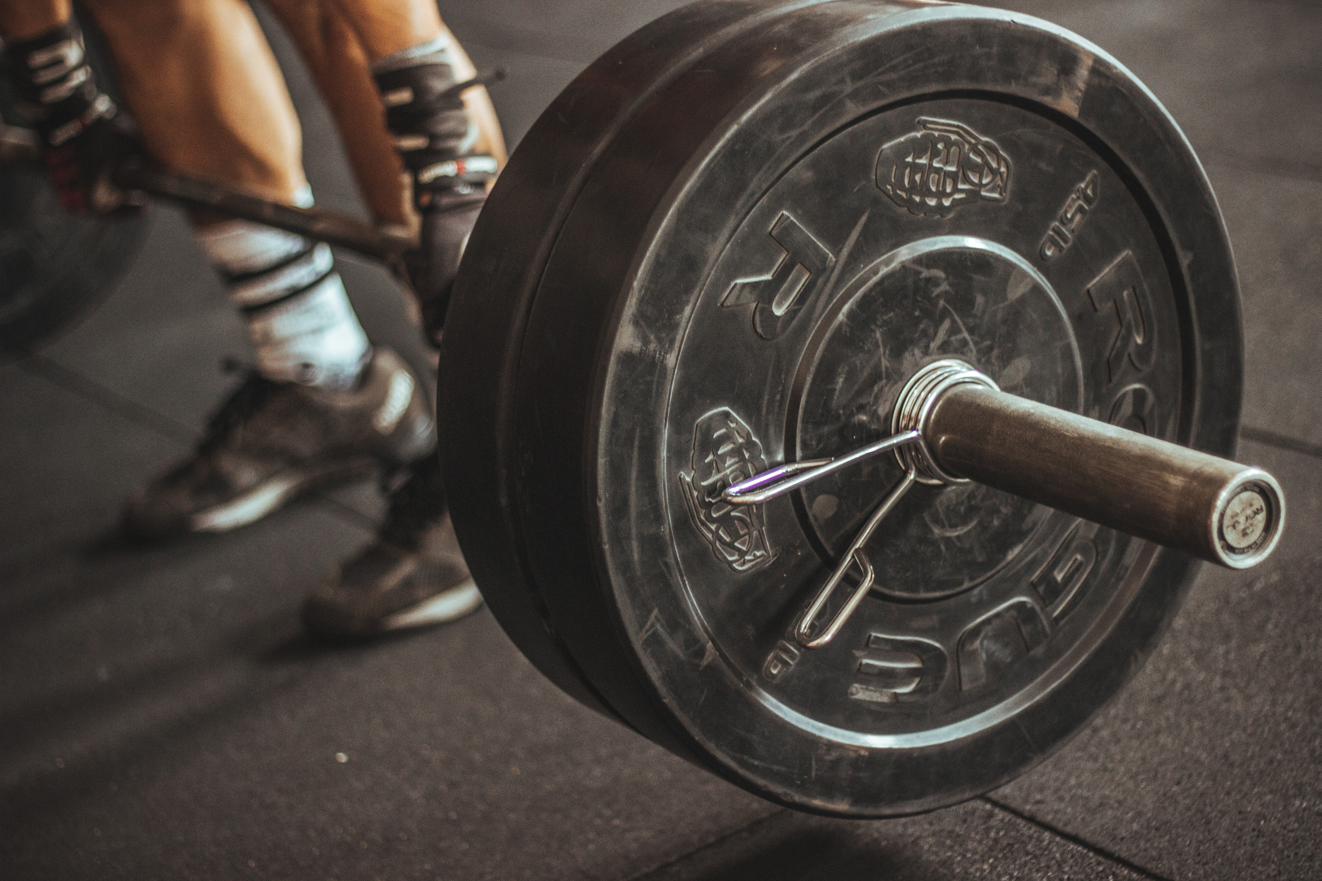 Person Lifting Barbell